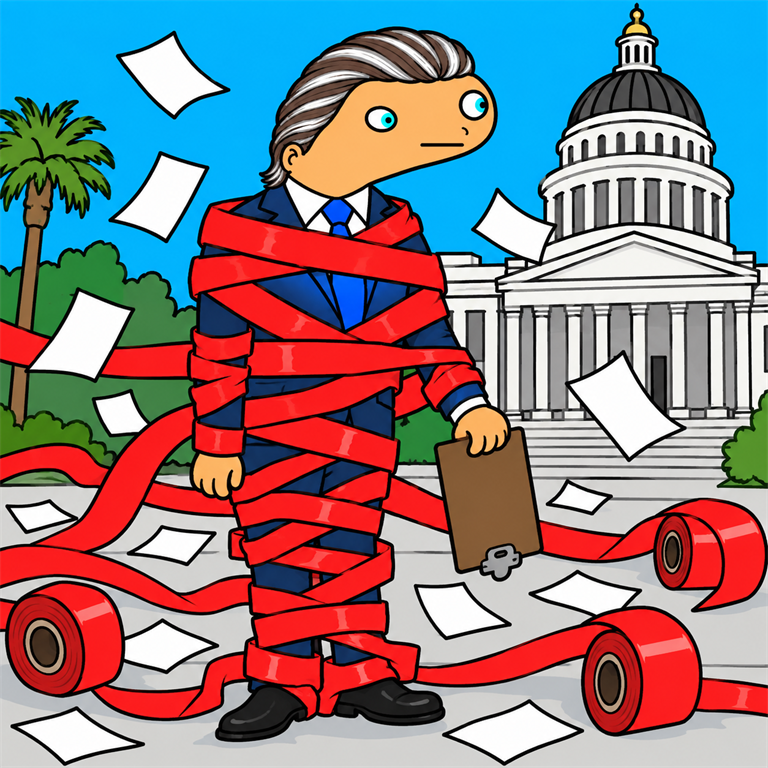 Spooder-style NEWSCUM character tangled in his 2028 presidential campaign platform